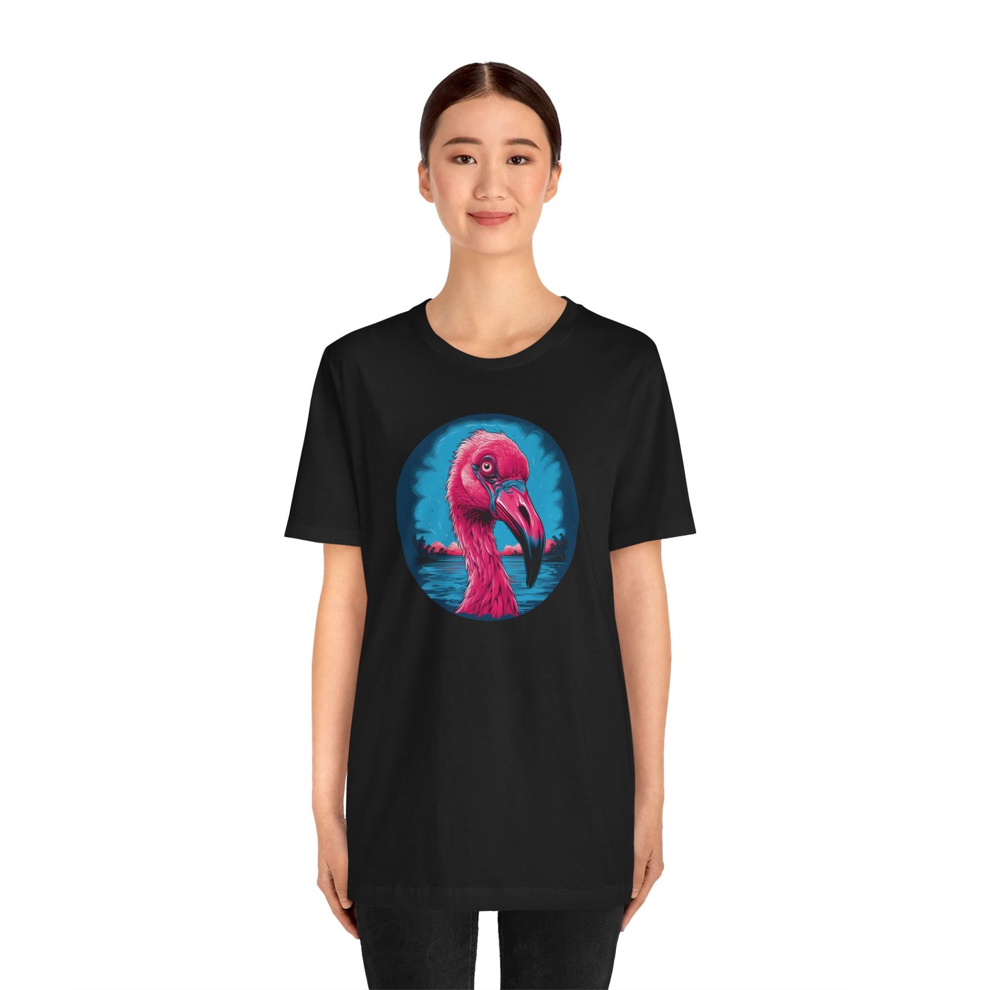 Crazy Flamingo Unisex Jersey Tee