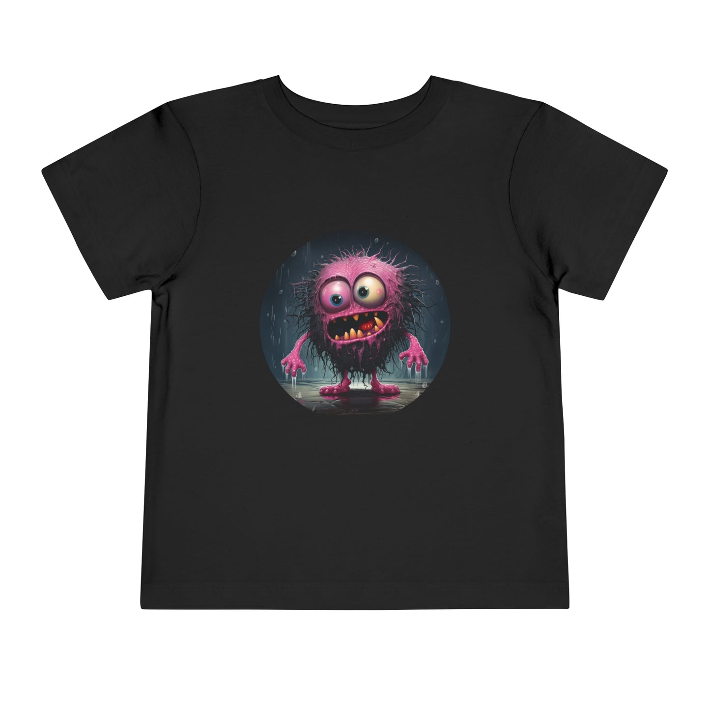 Pink Monster Toddler Short Sleeve Tee