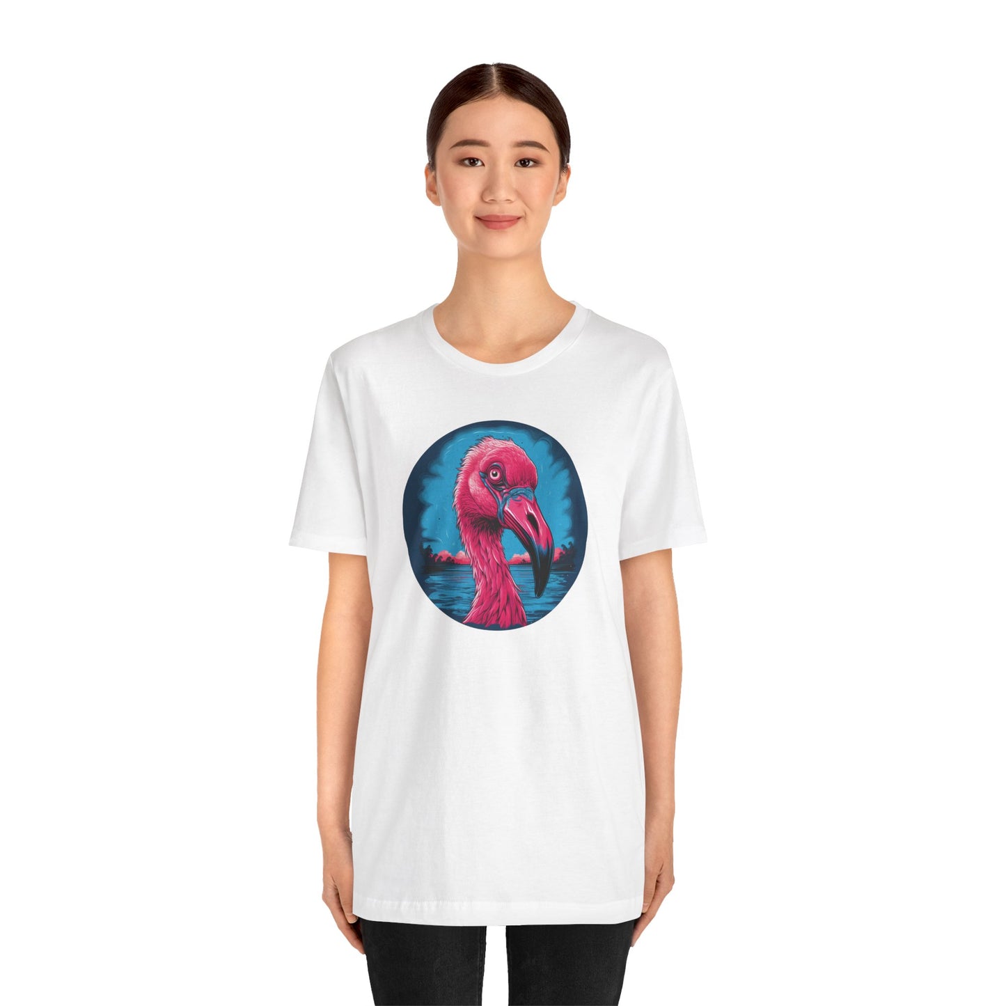 Crazy Flamingo Unisex Jersey Tee