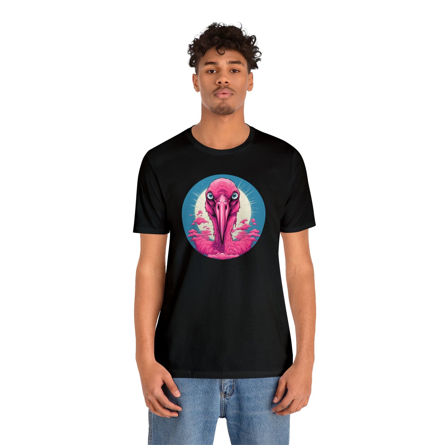 Crazy Flamingo Unisex Jersey Tee