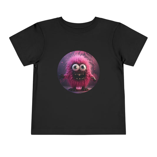 Pink Monster Toddler Short Sleeve Tee