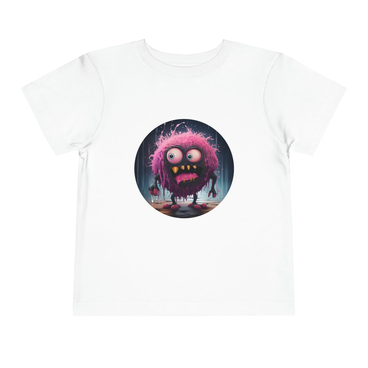 Pink Monster Toddler Short Sleeve Tee