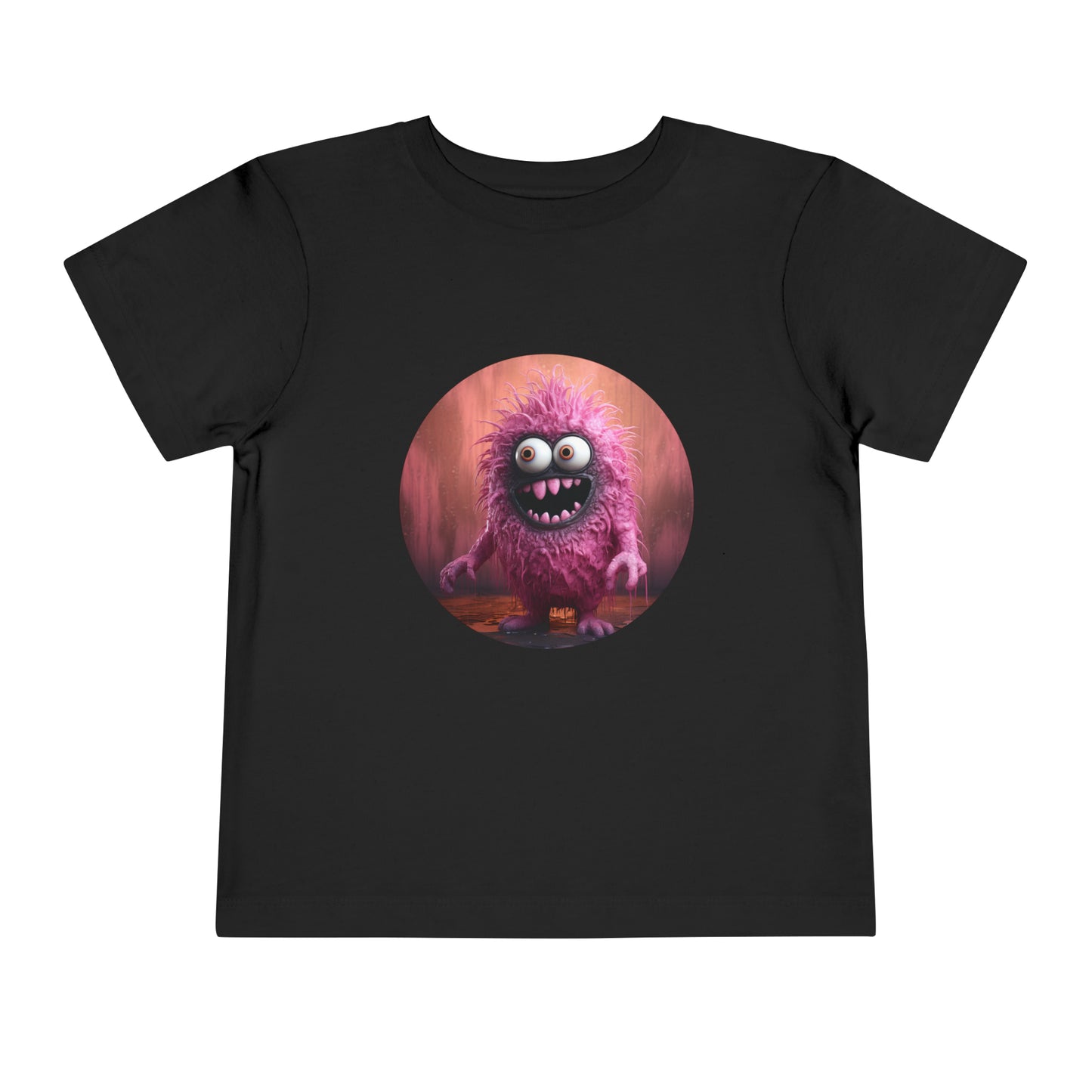 Pink Monster Toddler Short Sleeve Tee