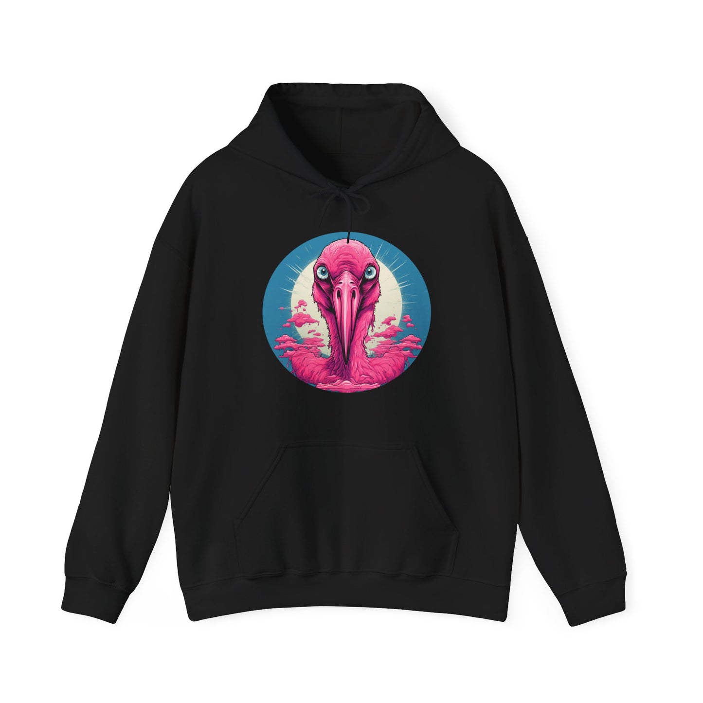 Crazy Flamingo Unisex Hooded Sweatshirt