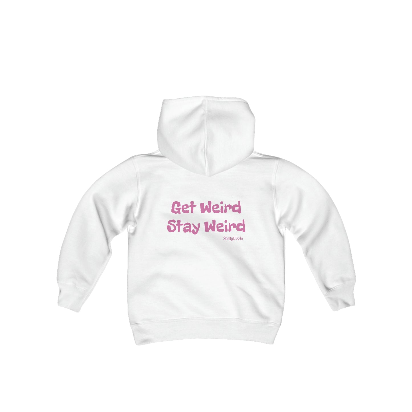 Shelly Dizzles Pink Monster Youth Hooded Sweatshirt