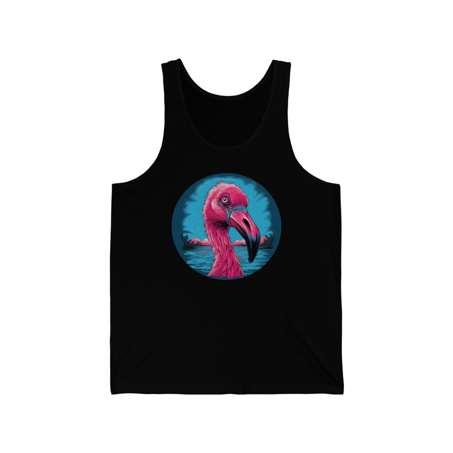 Crazy Flamingo Unisex Tank