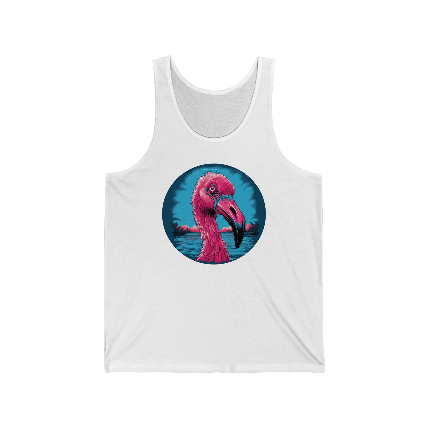 Crazy Flamingo Unisex Tank