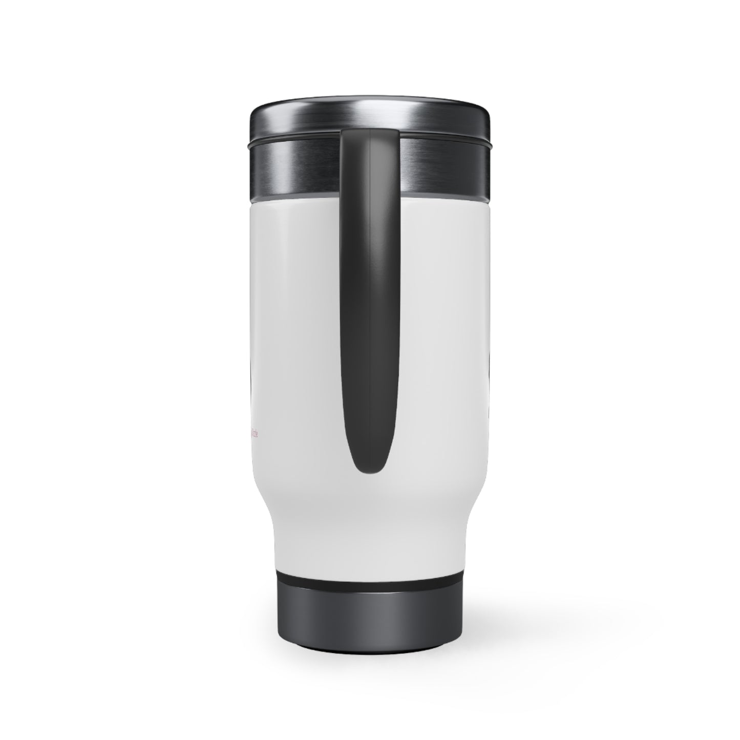 Get Weird Stay Weird Black Stainless Steel Travel Mug with Handle, 14oz