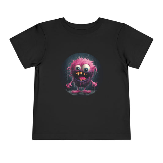 Pink Monster Toddler Short Sleeve Tee