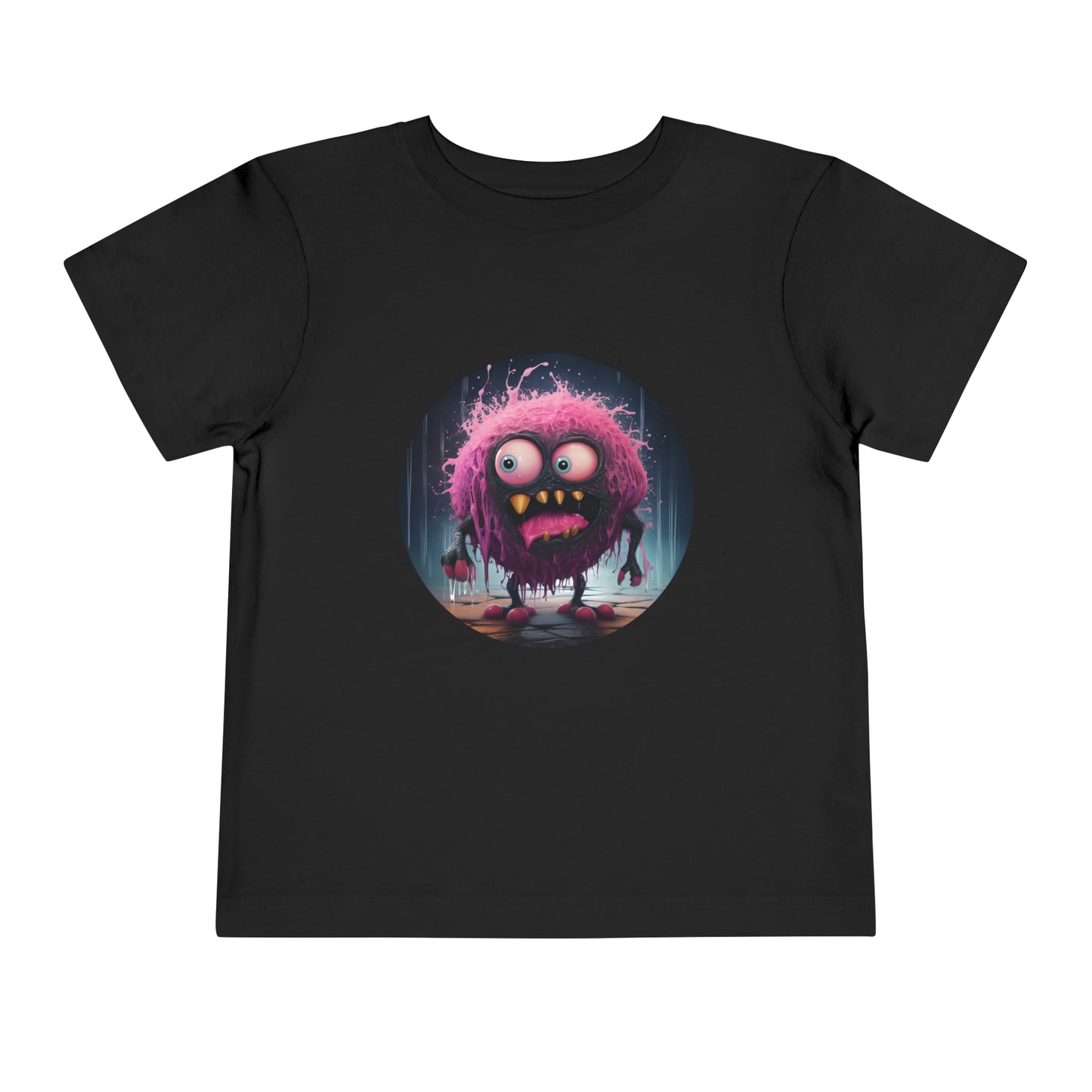 Pink Monster Toddler Short Sleeve Tee