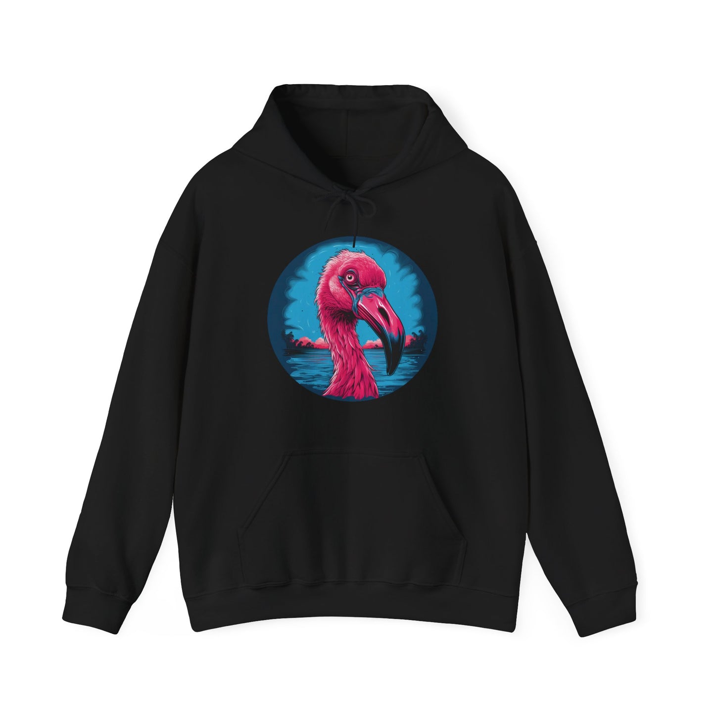 Crazy Flamingo Unisex Hooded Sweatshirt