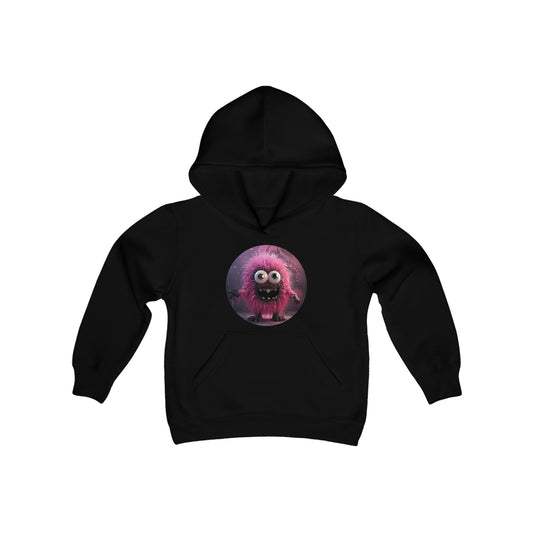 Shelly Dizzles Pink Monster Youth Hooded Sweatshirt