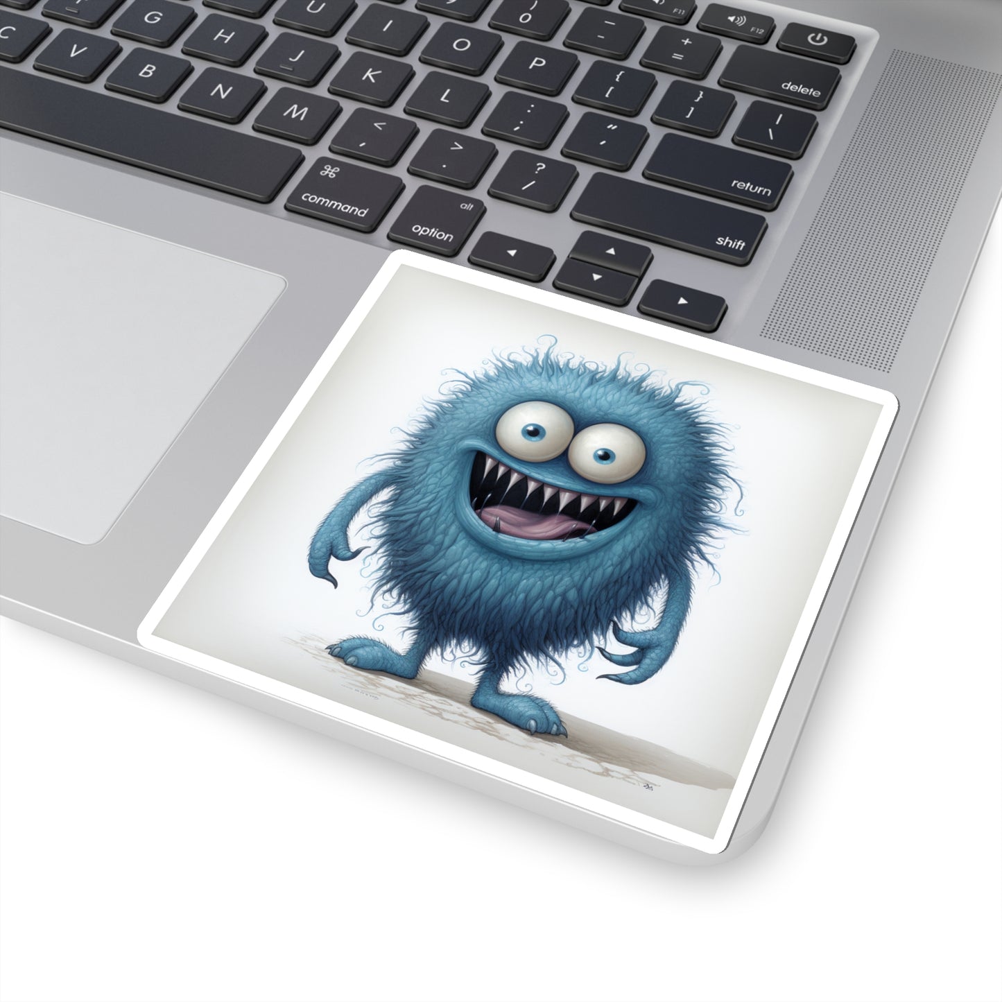 Blue Monster Kiss-Cut Stickers