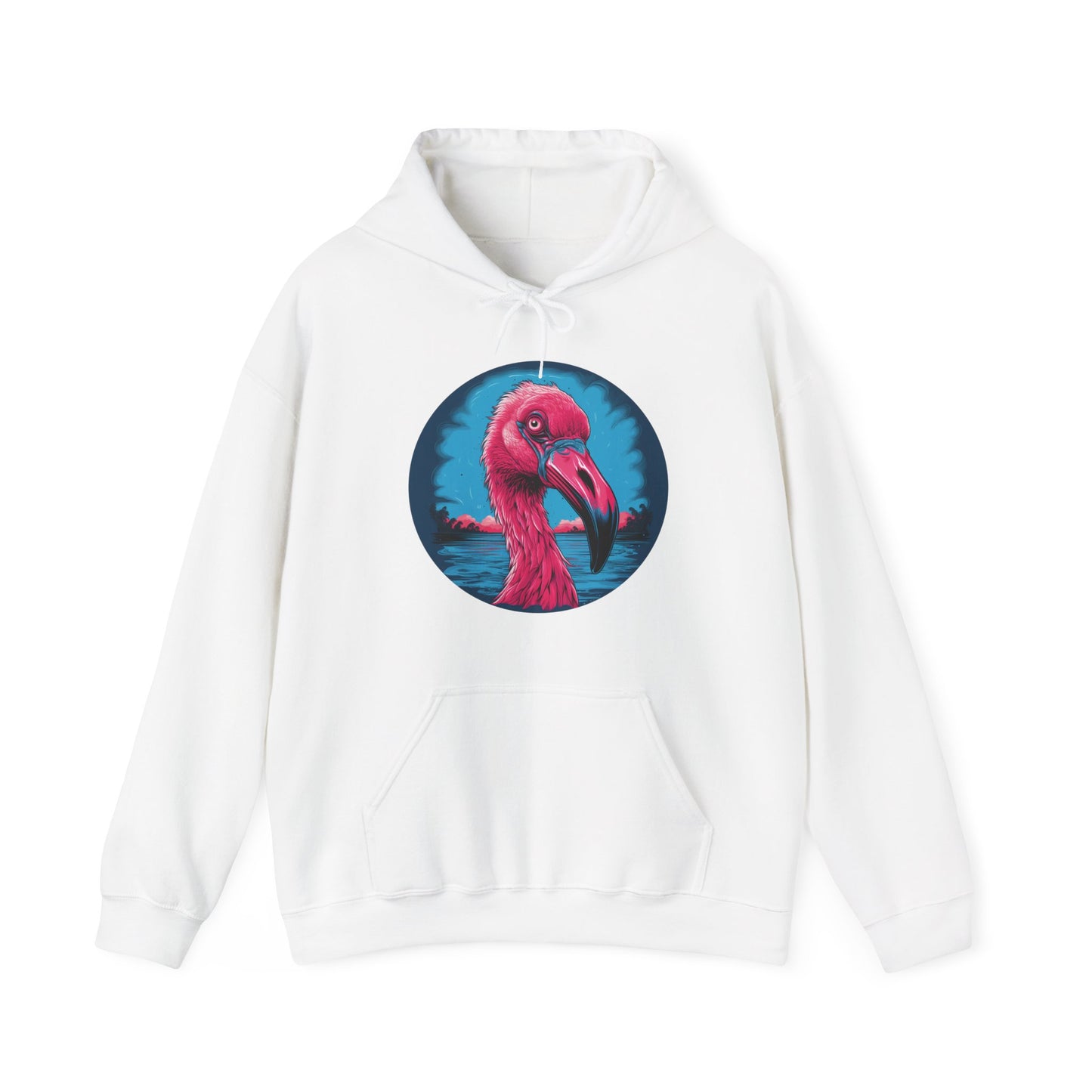 Crazy Flamingo Unisex Hooded Sweatshirt