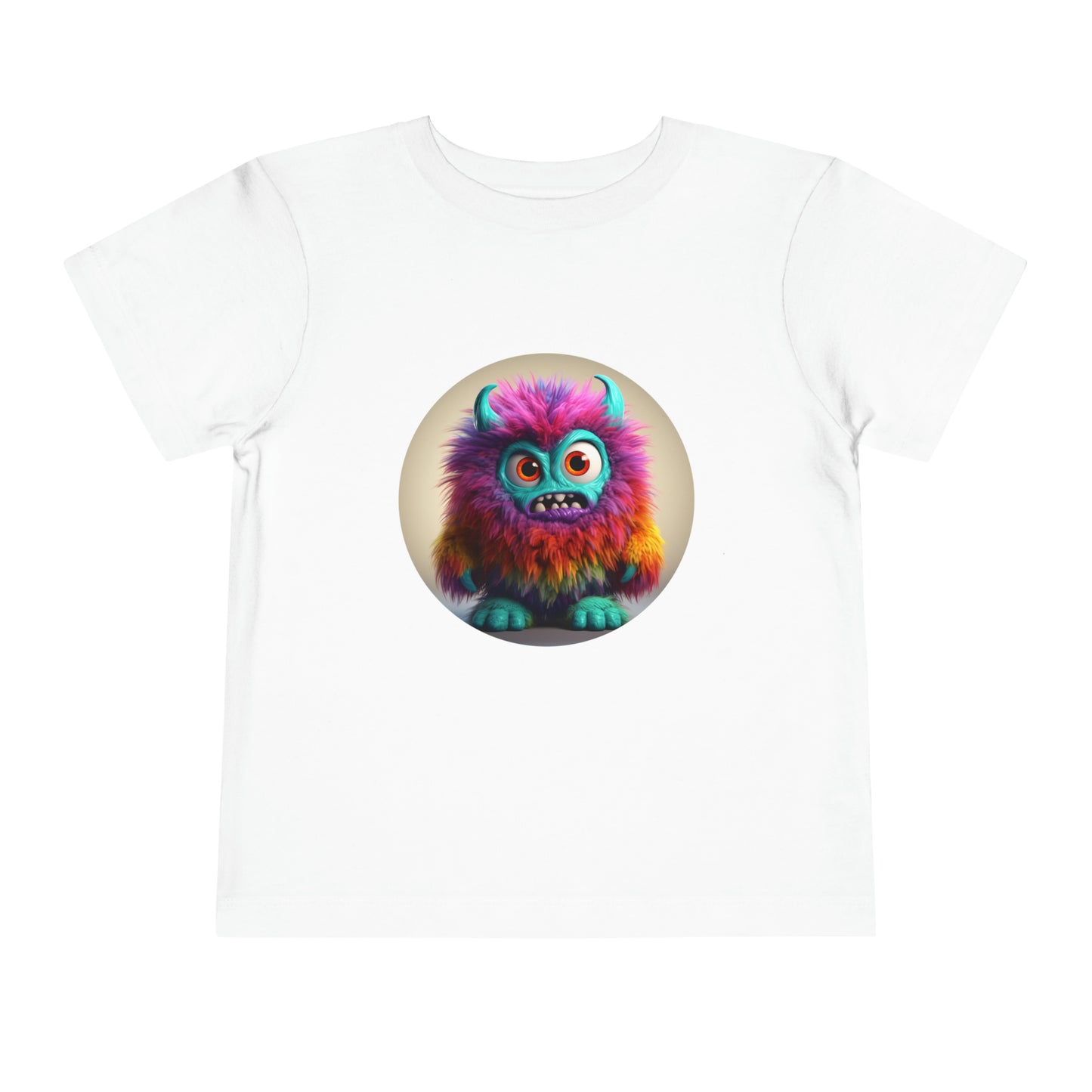 Multi Colored Monster Toddler Short Sleeve Tee