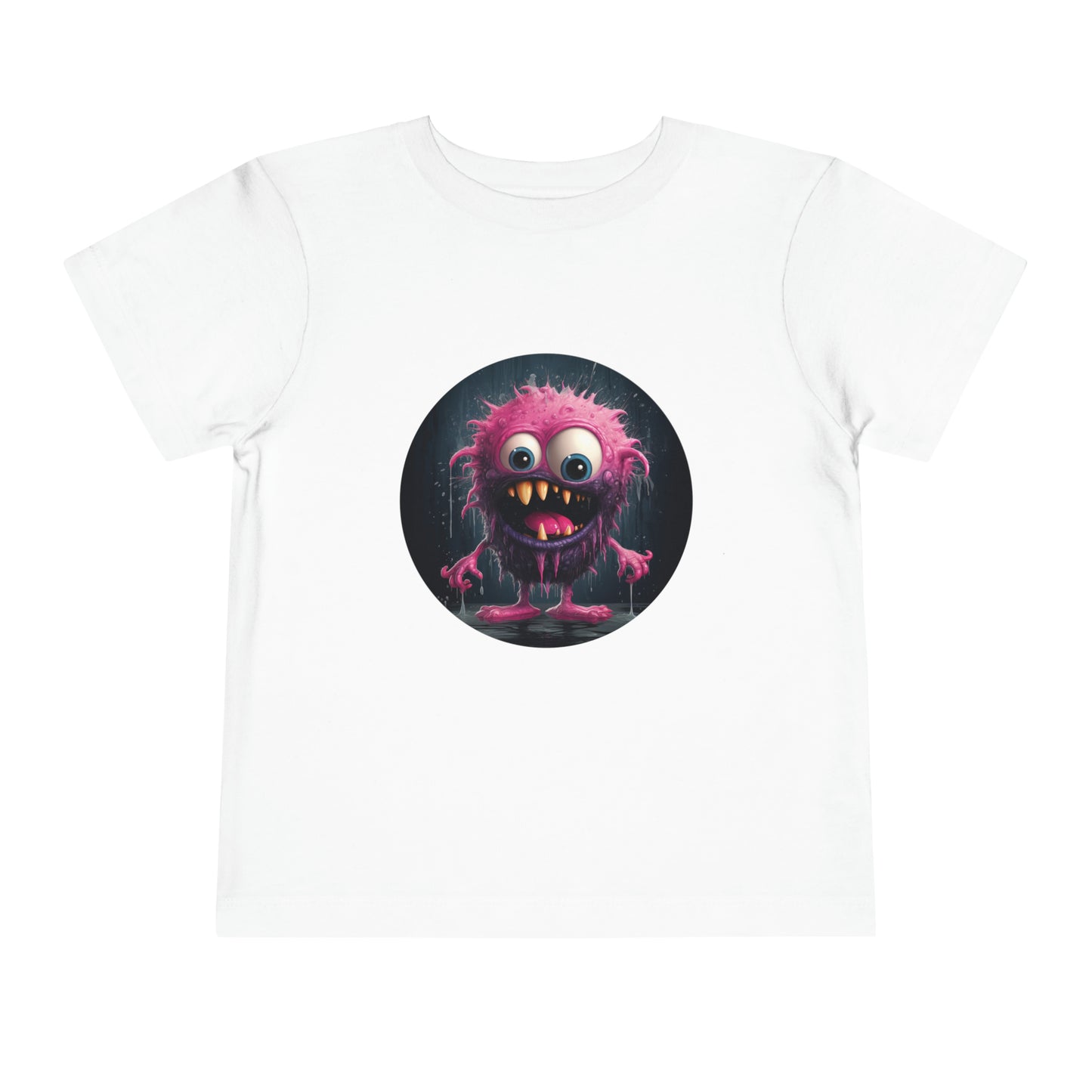 Pink Monster Toddler Short Sleeve Tee