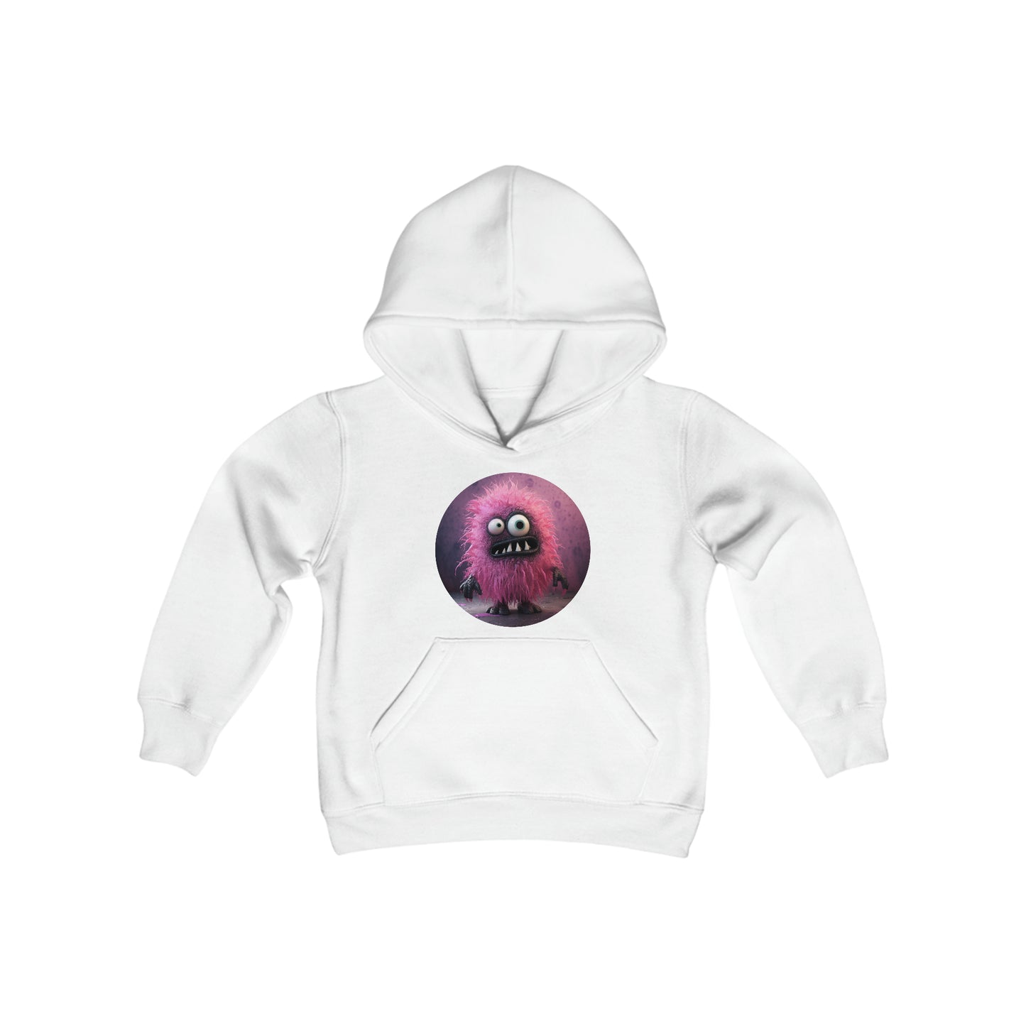 Shelly Dizzles Pink Monster Youth Hooded Sweatshirt