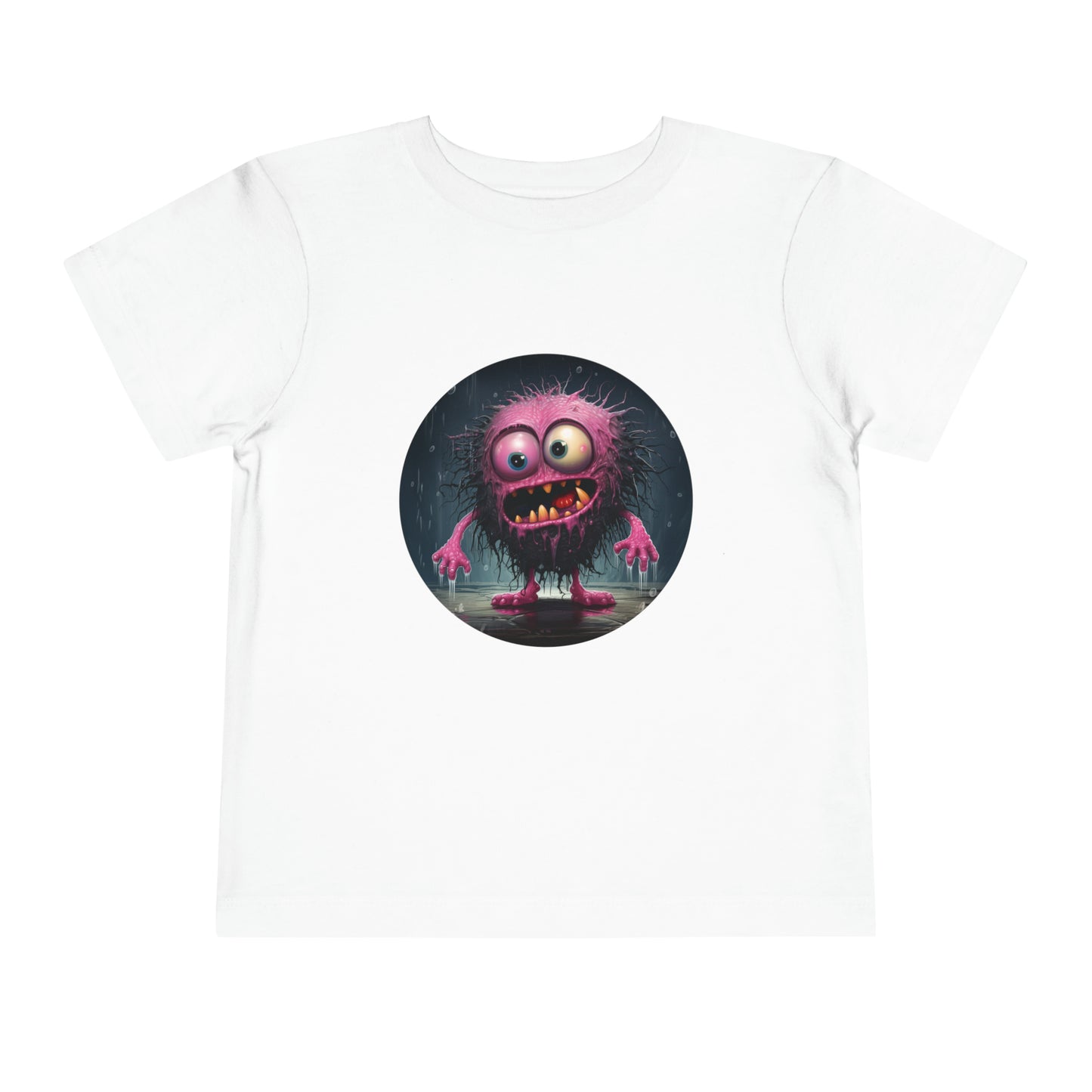 Pink Monster Toddler Short Sleeve Tee