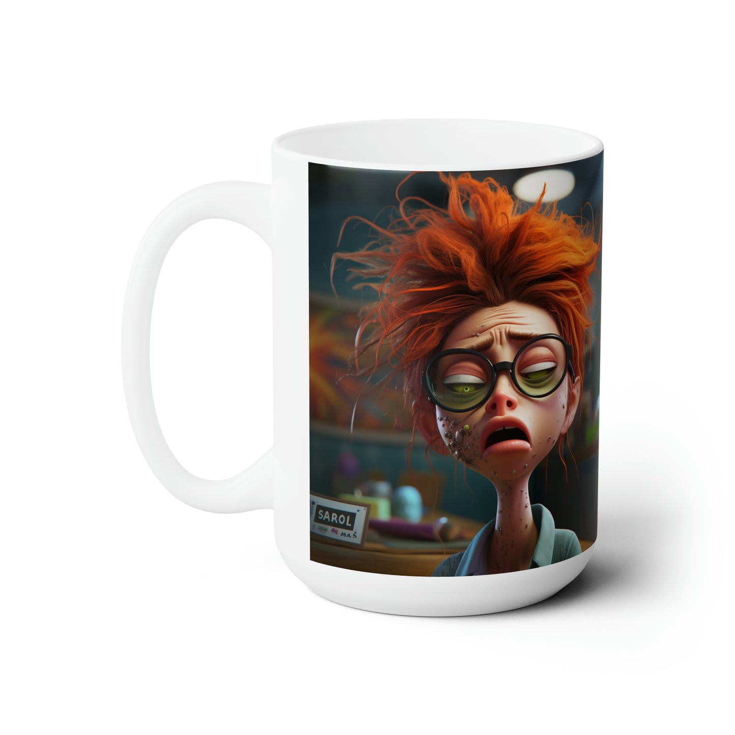 Tired As Fuck Ceramic Mug 15oz