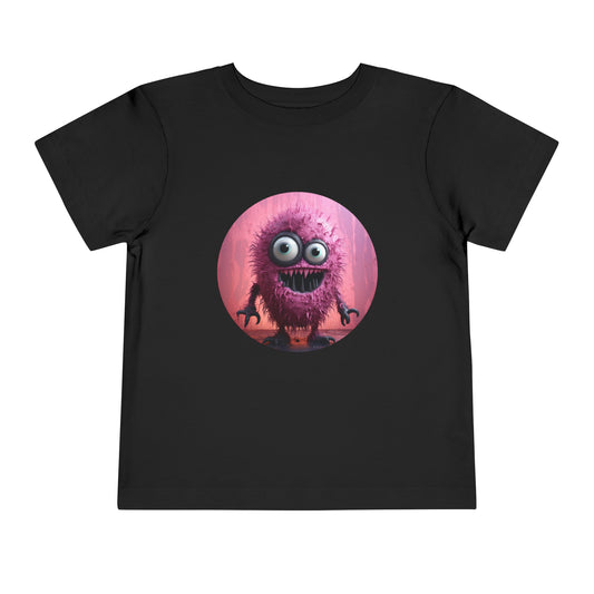 Pink Monster Toddler Short Sleeve Tee